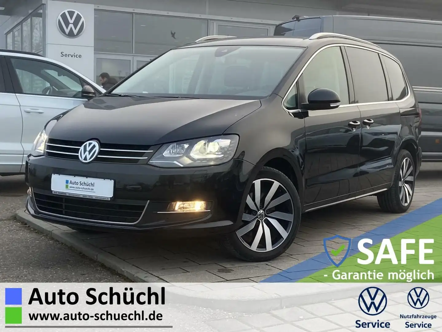 Volkswagen Sharan 1.4 TSI DSG Highline 7-SITZER+AHK+DYNAUDI Schwarz - 1