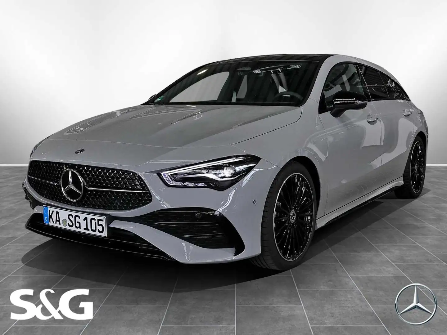 Mercedes-Benz CLA 220 d AMG MBUX+RüKam+AHK+Pano Gris - 1