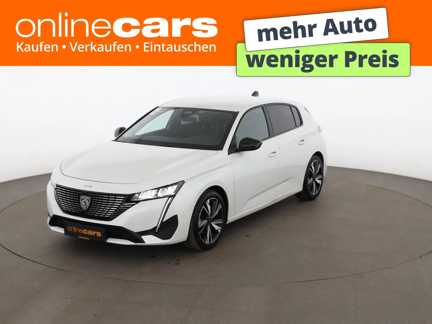 Peugeot 308 1.2 PureTech 130 Allure LED LEDER NAVI R-CAM Weiß - 1