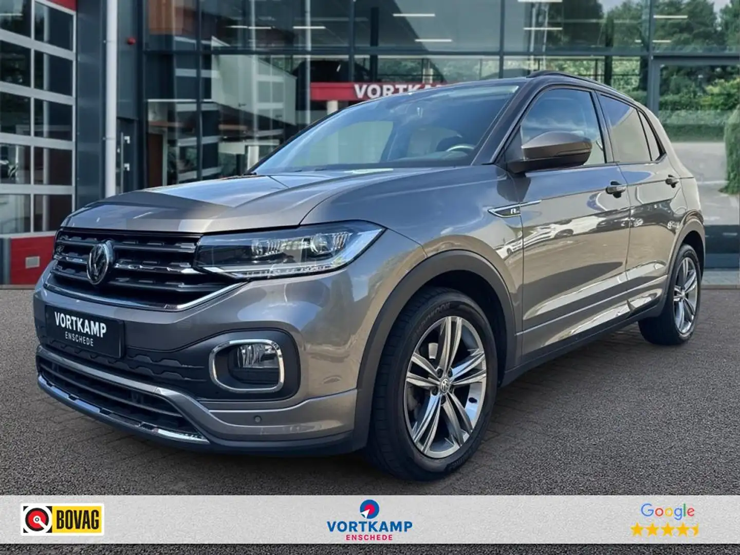 Volkswagen T-Cross 1.0 TSI DSG R-LINE NAVI/ACC/CARPLAY/PDC/STOELVERW Grijs - 1