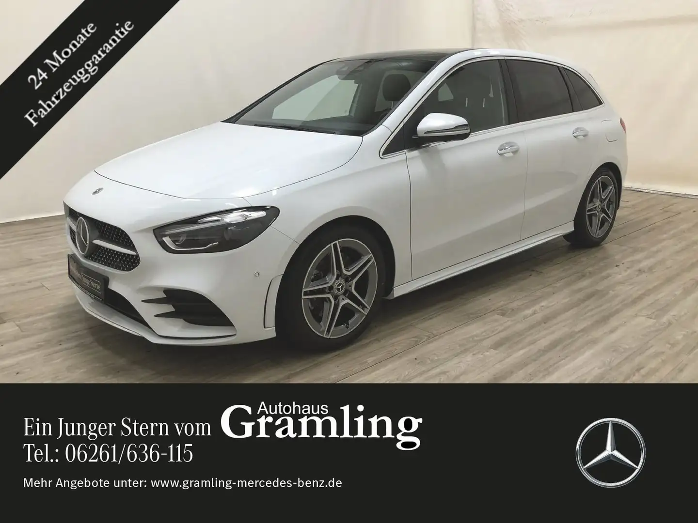 Mercedes-Benz B 220 d AMG *Pano*AHK*Distr*HUD*MULTIBEAM*Memory Weiß - 1