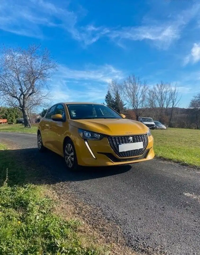 Peugeot 208 Nouvelle active bhdi 100 bvm6 Jaune - 2