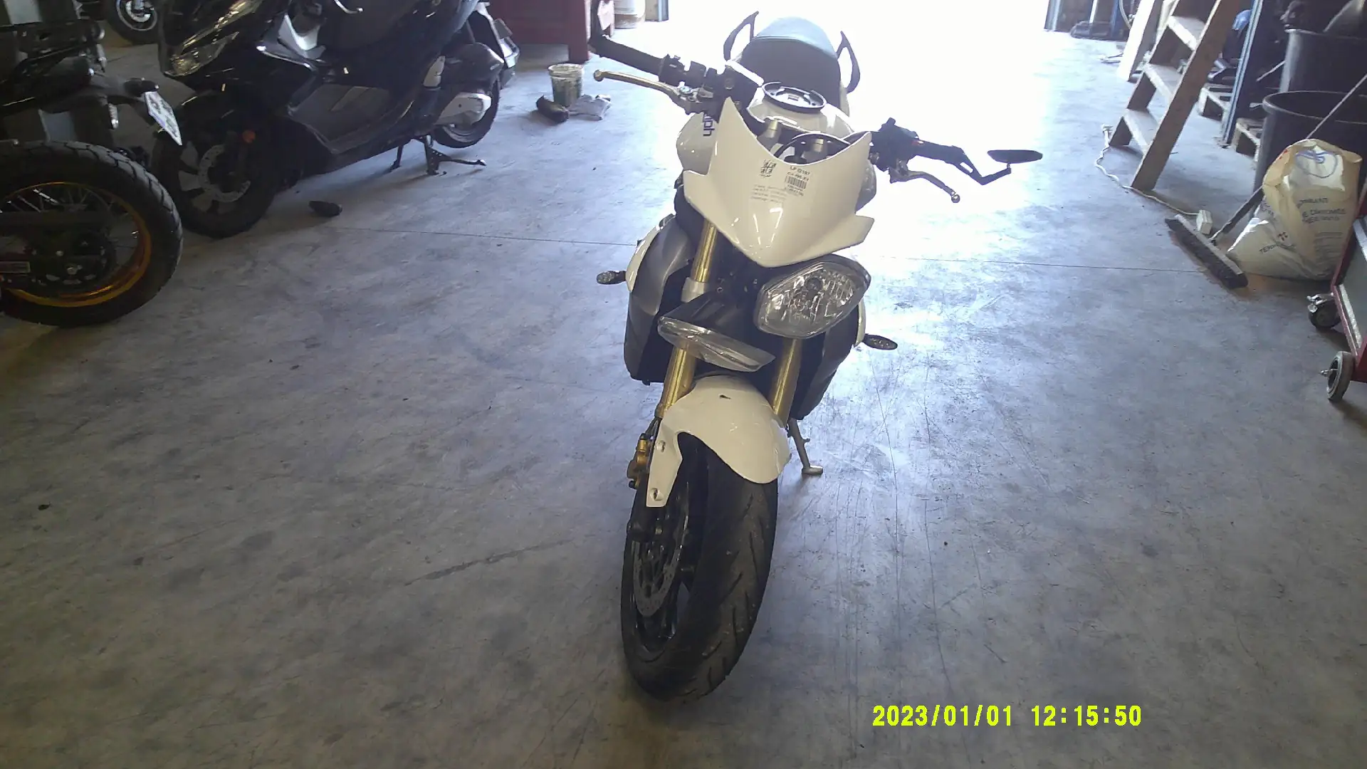 Triumph Street Triple 675 Blanc - 2