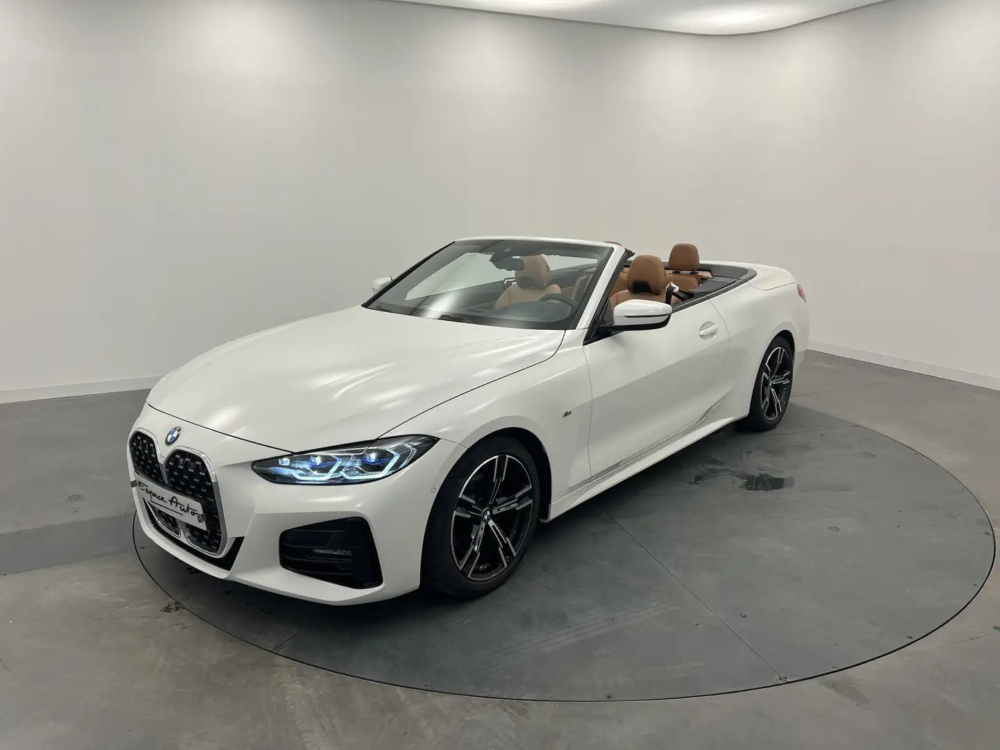 BMW 420 Cab 420d 190 ch BVA8 M Sport Blanc - 1