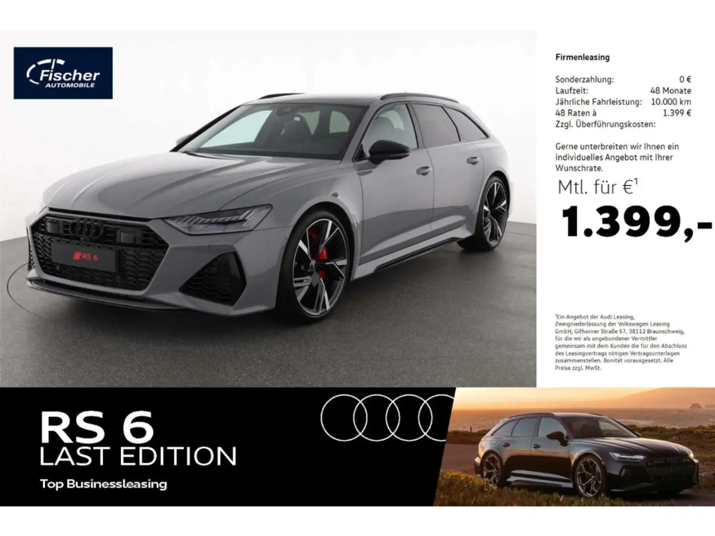 Audi RS6 Avant TFSI quattro LP: 175.555,-/HD Matrix Szürke - 1