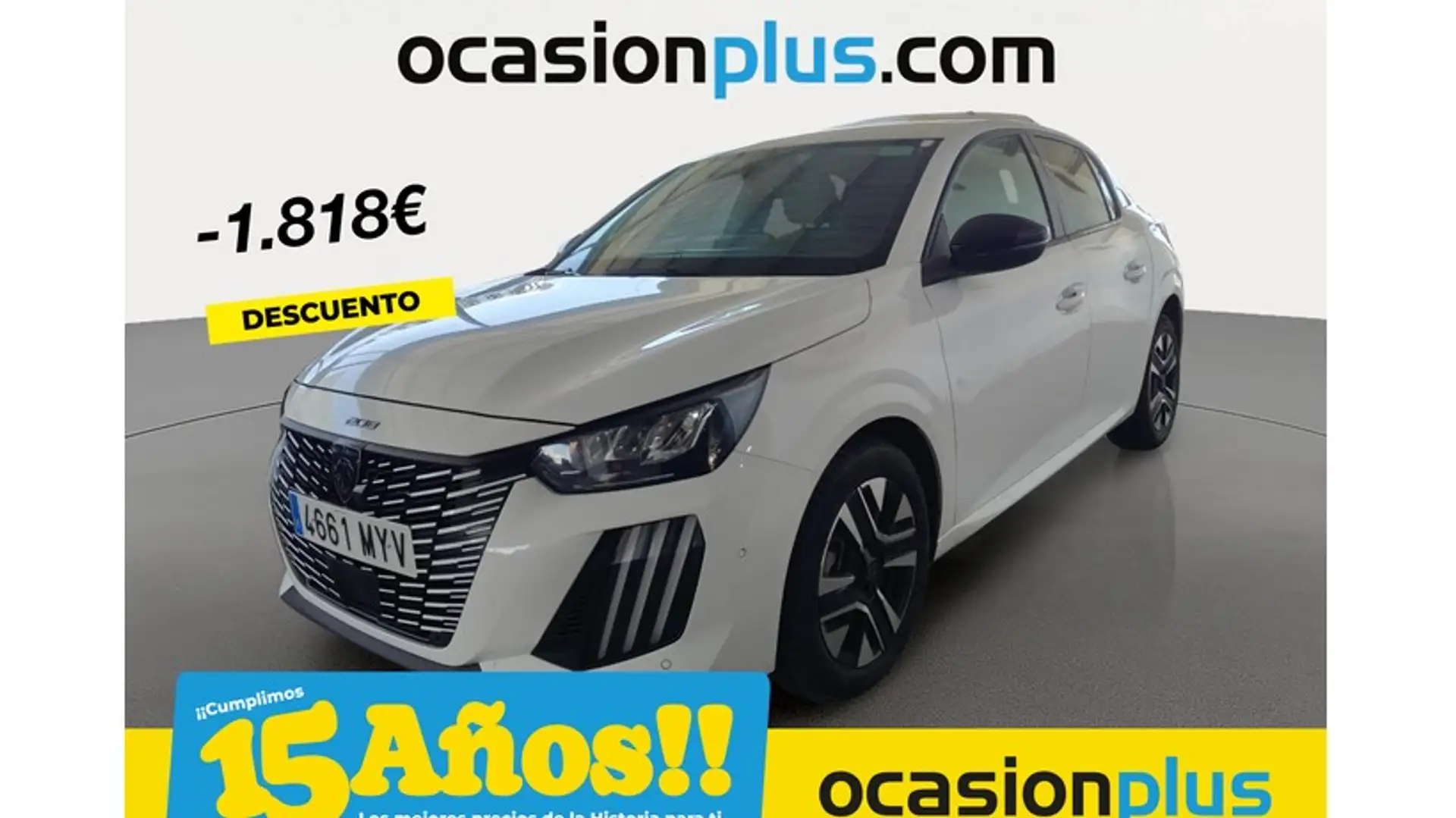 Peugeot 208 1.2 Hybrid Allure e-DCS6 100 Weiß - 1