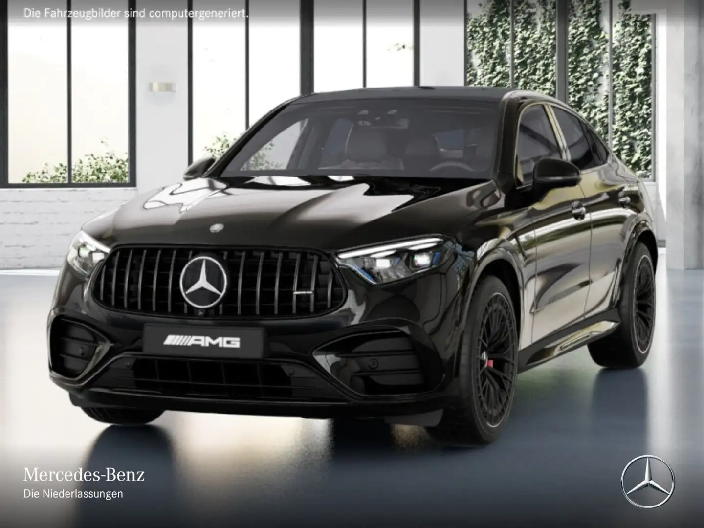 Mercedes-Benz GLC 43 AMG GLC 43 4M NIGHT+PANO+360+AHK+BURMESTER+CARBON+9G Schwarz - 2