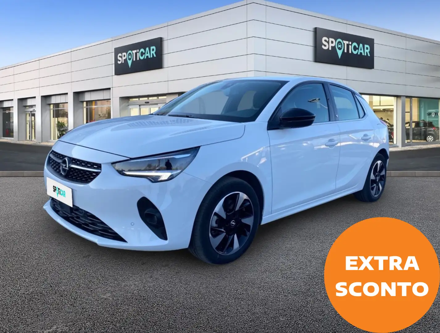 Opel Corsa 100 Kw e elegance Blanc - 1