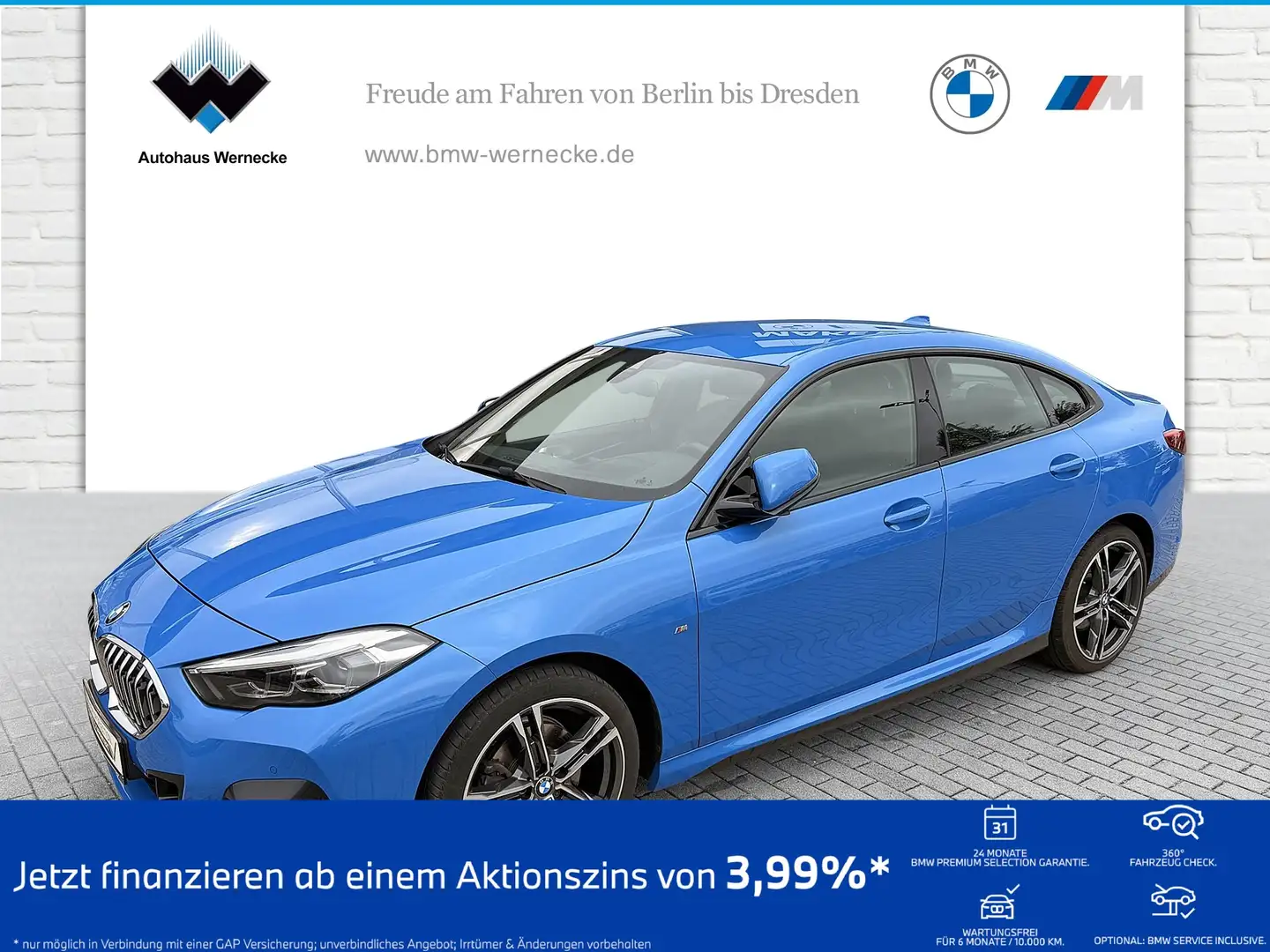BMW 218 i Gran Coupé M Sport Head-Up LED WLAN AHK Bleu - 1
