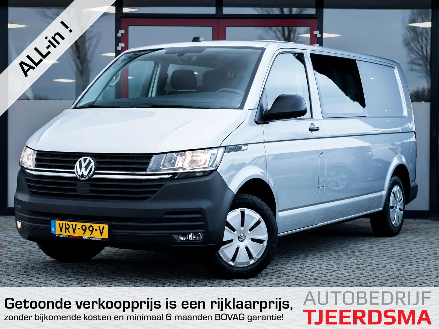 Volkswagen T6.1 Transporter DC 2.0 TDI L2H3 30 Comfortline | Dubbele cabine| T Zilver - 1