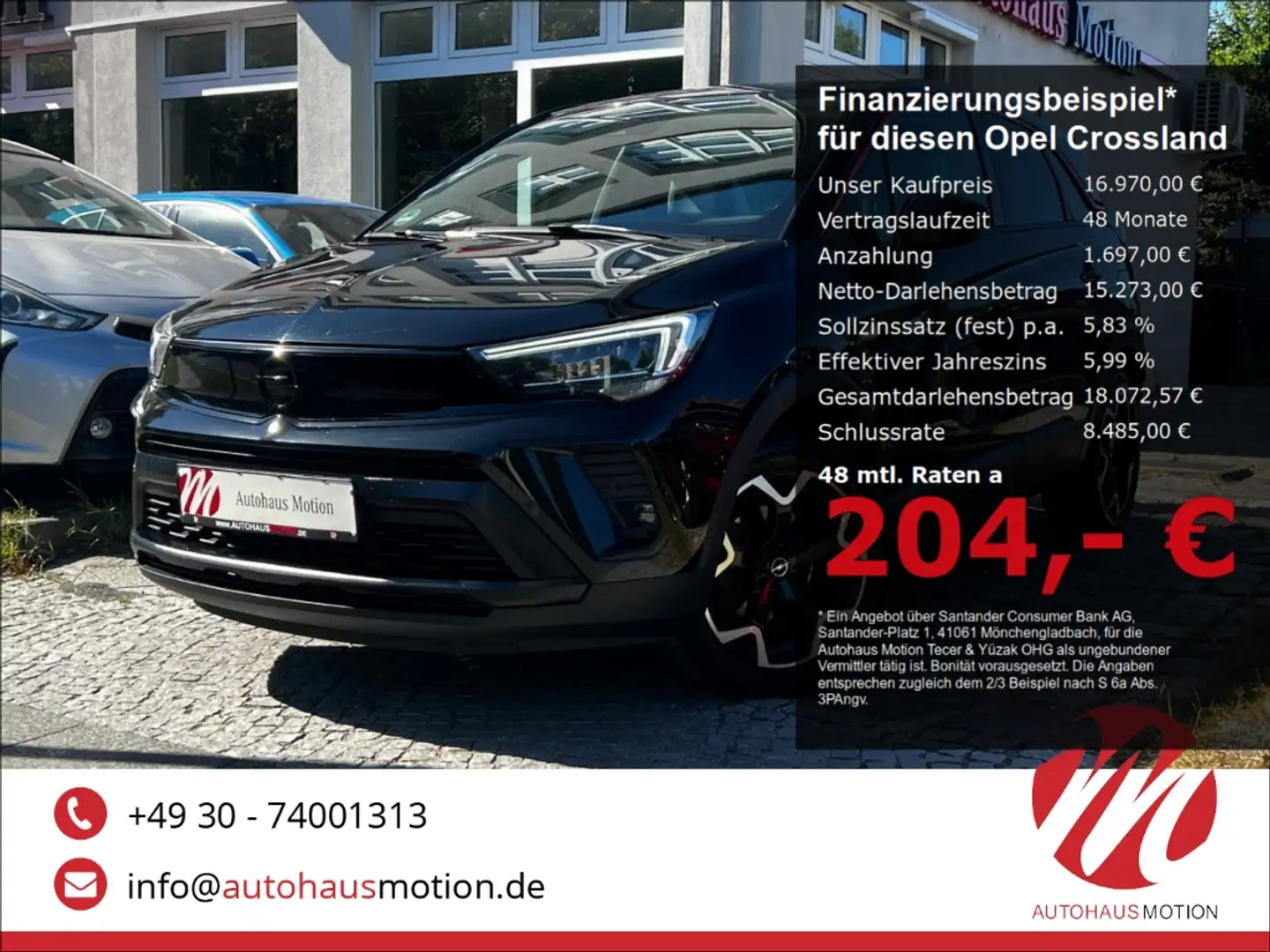 Opel Crossland GS Line 1.2 Turbo LED NAVI KAMERA APPLE CARPLAY Noir - 1
