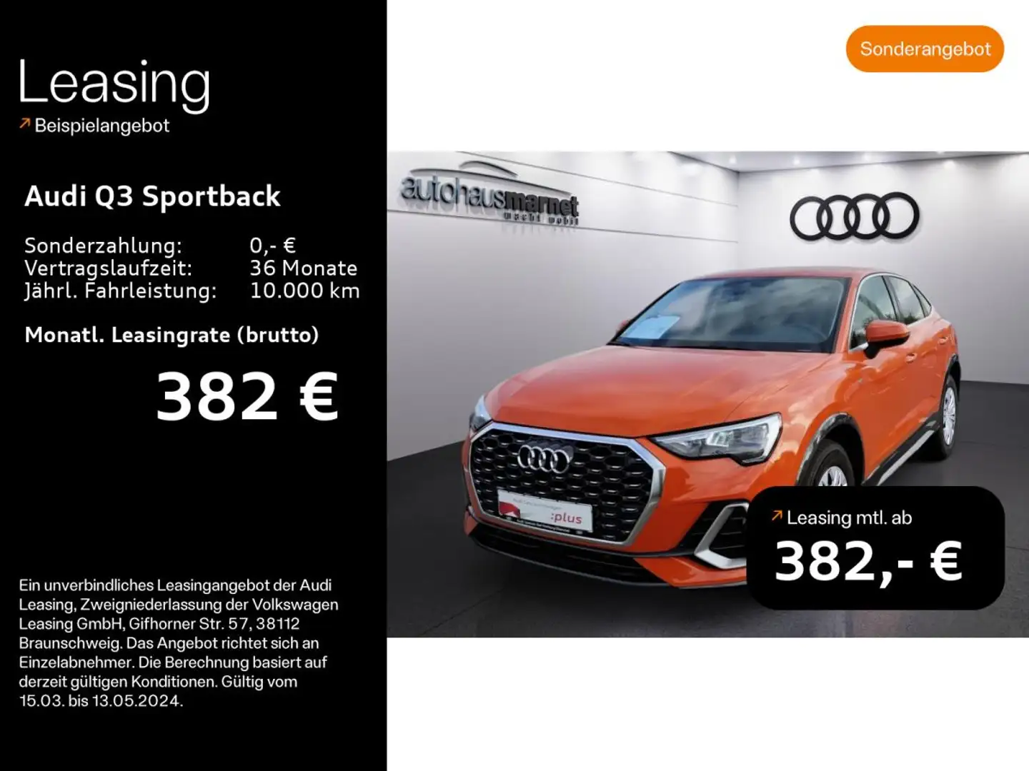 Audi Q3 35 TDI S line*Klima*Alu*AHK*Einparkhilfe*Start/Sto Orange - 1