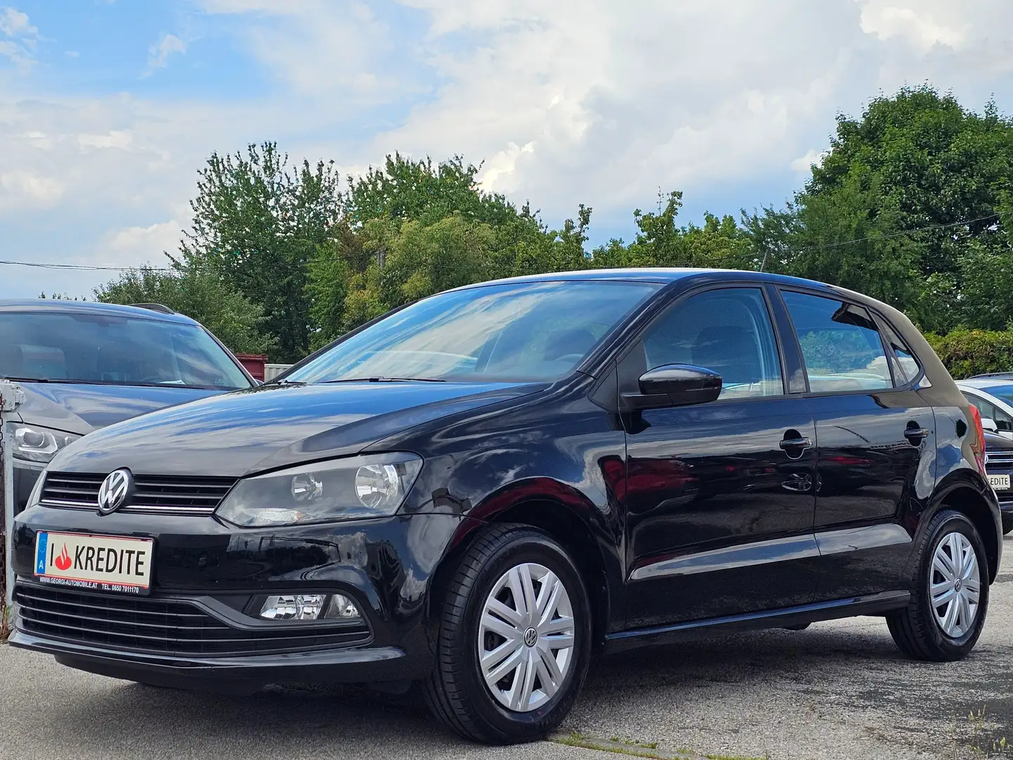 Volkswagen Polo Trendline 1,0i 1-Hand Pickel+Service-OK Rostfrei 1 Zwart - 2