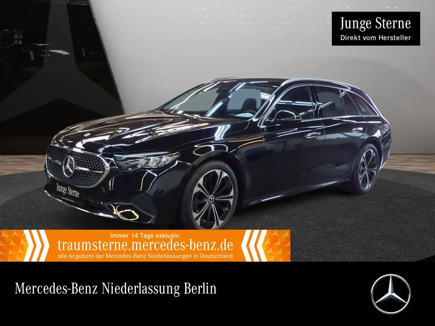 Mercedes-Benz E 220 d T Avantgarde Pano Distr. LED AHK Kamera 9G Noir - 1