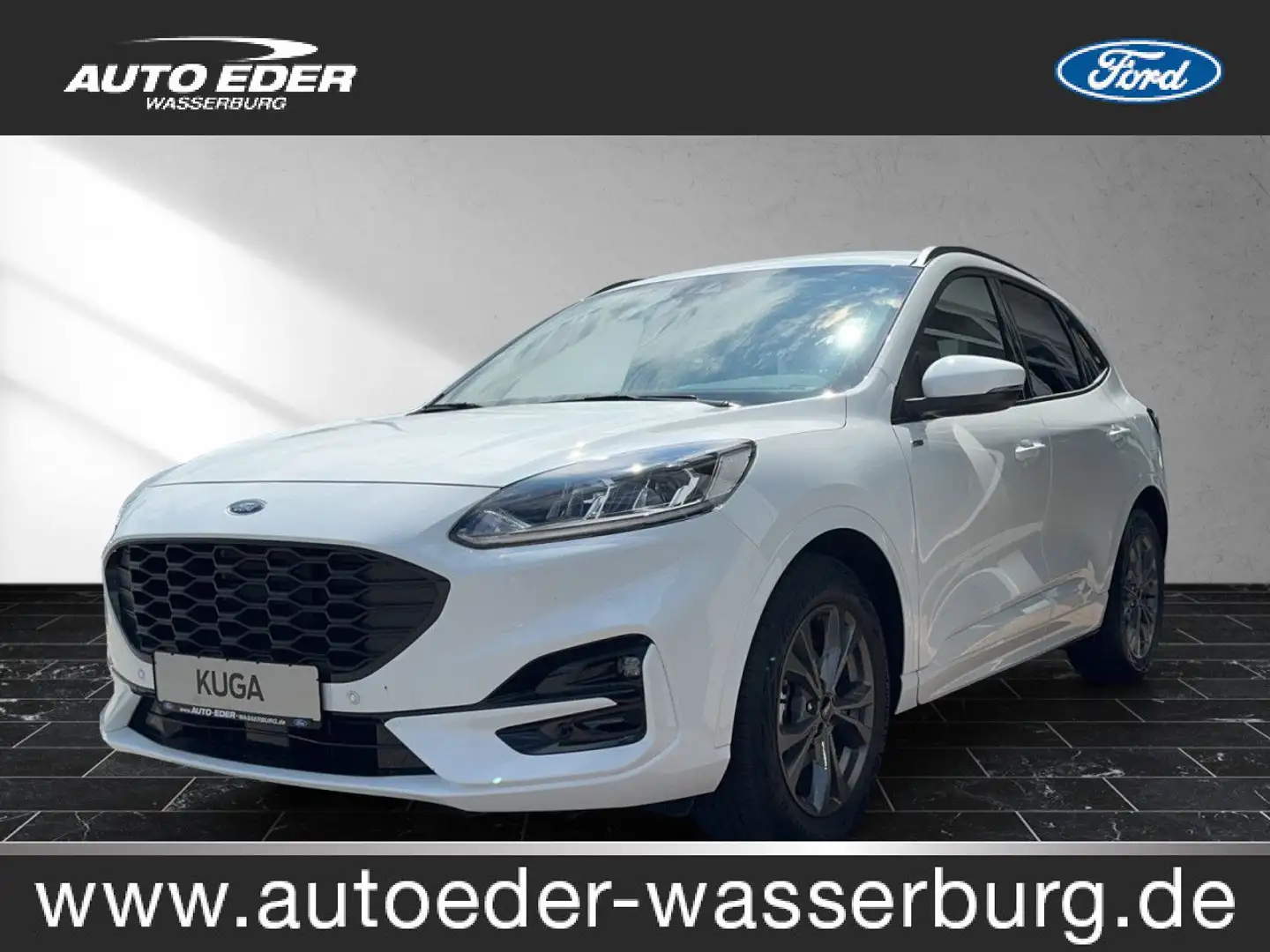 Ford Kuga ST-Line 2.5 FHEV 2x4 Automatik Bluetooth Navi Blanc - 1