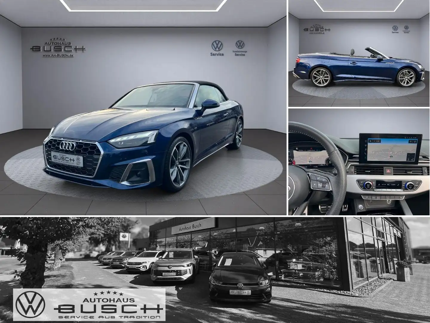 Audi A5 Cabriolet 40 TFSI S line 2.0 TFSI S-Tronic Blau - 1