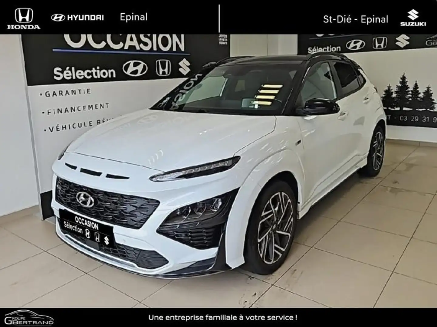 Hyundai KONA 1.0 T-GDi 120ch Hybrid 48V Executive Blanc - 1