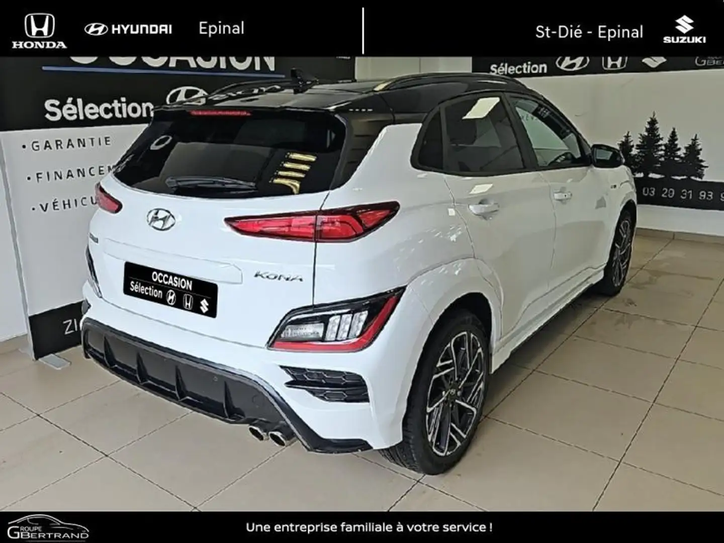 Hyundai KONA 1.0 T-GDi 120ch Hybrid 48V Executive Blanc - 2