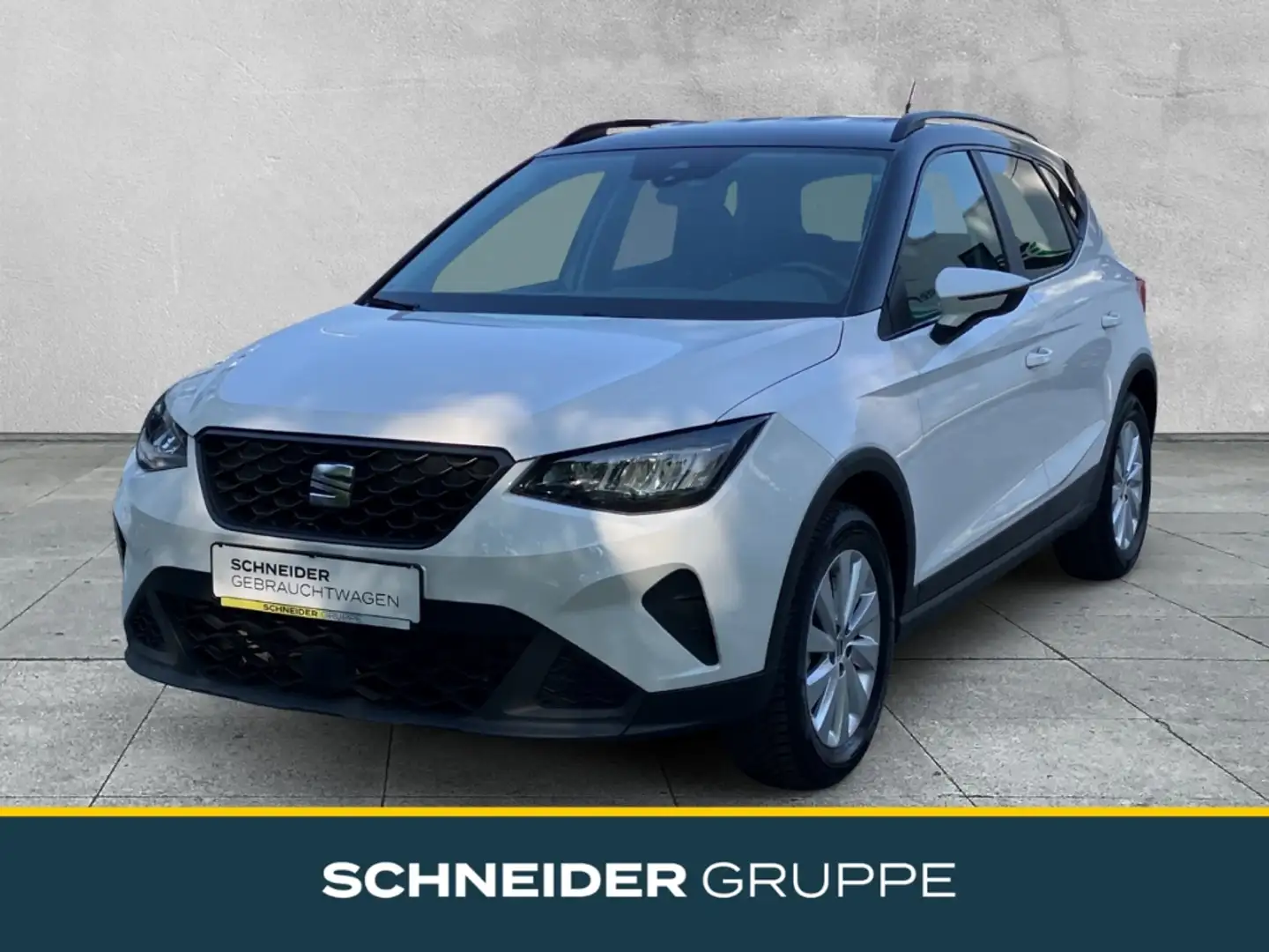 SEAT Arona 1.0 TSI Style +LED+NAVI+ACC+SHZ+FULL-LINK+ Weiß - 1
