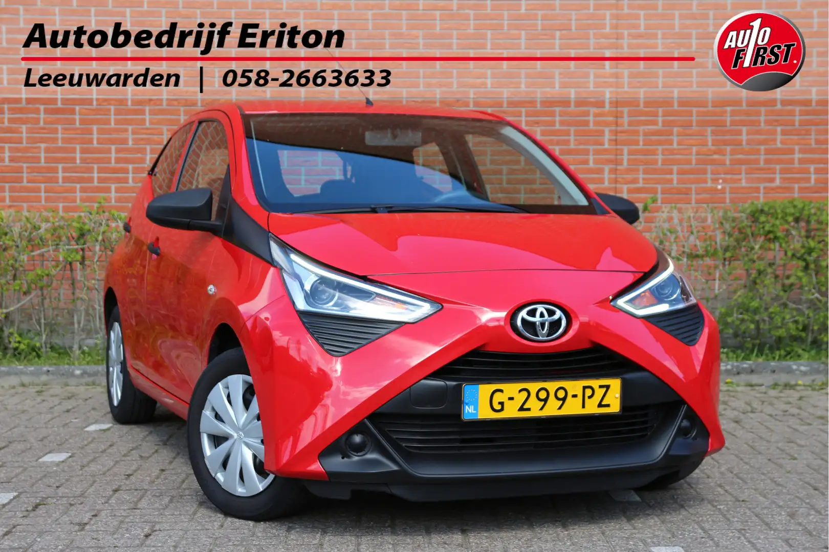 Toyota Aygo 1.0 VVT-i 75pk x-fun | NL-auto | 5 deuren | Airco Rouge - 1