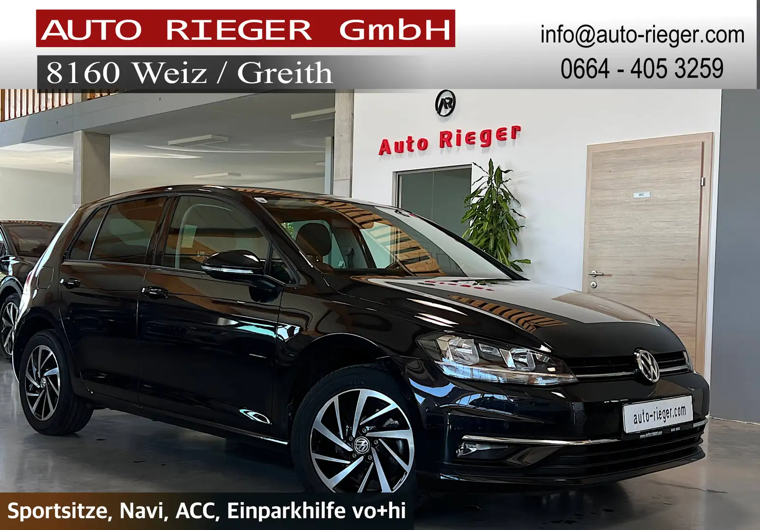 Volkswagen Golf 1,6 TDI DSG Navi, ACC, Sitzheizung Schwarz - 1