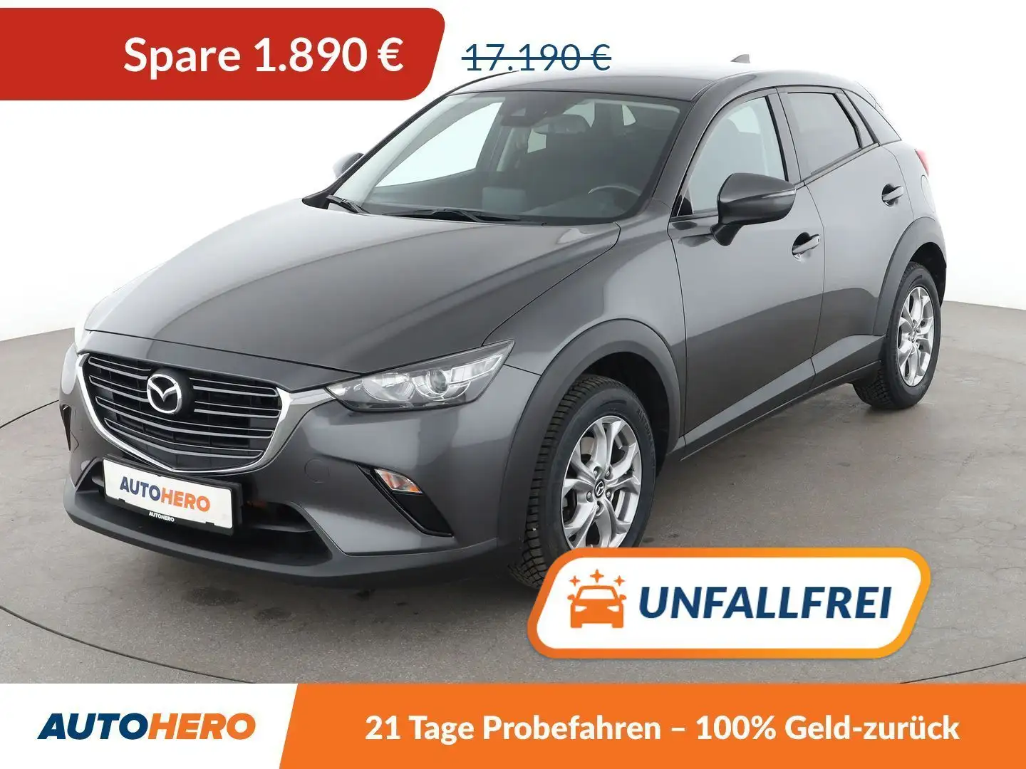 Mazda CX-3 2.0 Skyactiv-G Center-Line *TEMPO*PDC*SHZ* Gris - 1