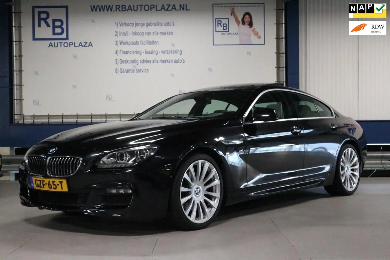 BMW 640 6-serie Gran Coupé 640i High Exe / M-Pakket - Full Negru - 1