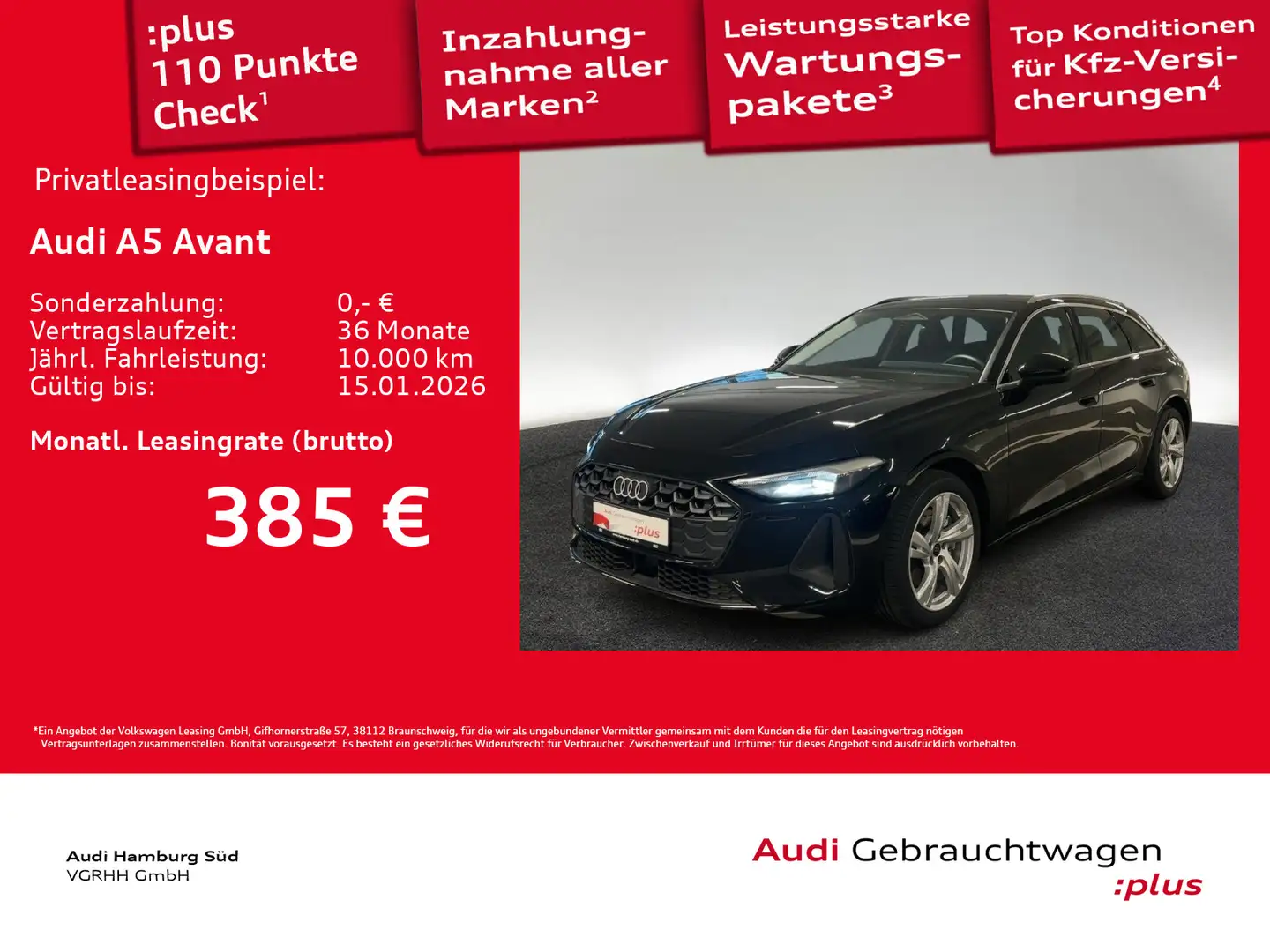 Audi A5 TFSI S tronic NAV/ACC/KAMERA/SPORTSITZE Schwarz - 1
