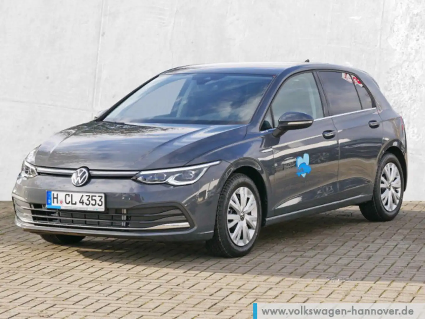 Volkswagen Golf VIII 2.0 TDI DSG Style Navi AHK LED Plus AC Grau - 2