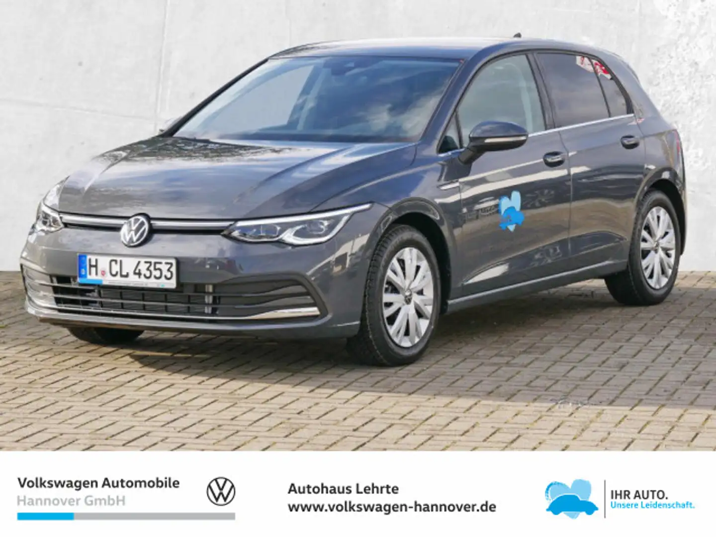 Volkswagen Golf VIII 2.0 TDI DSG Style Navi AHK LED Plus AC Grau - 1