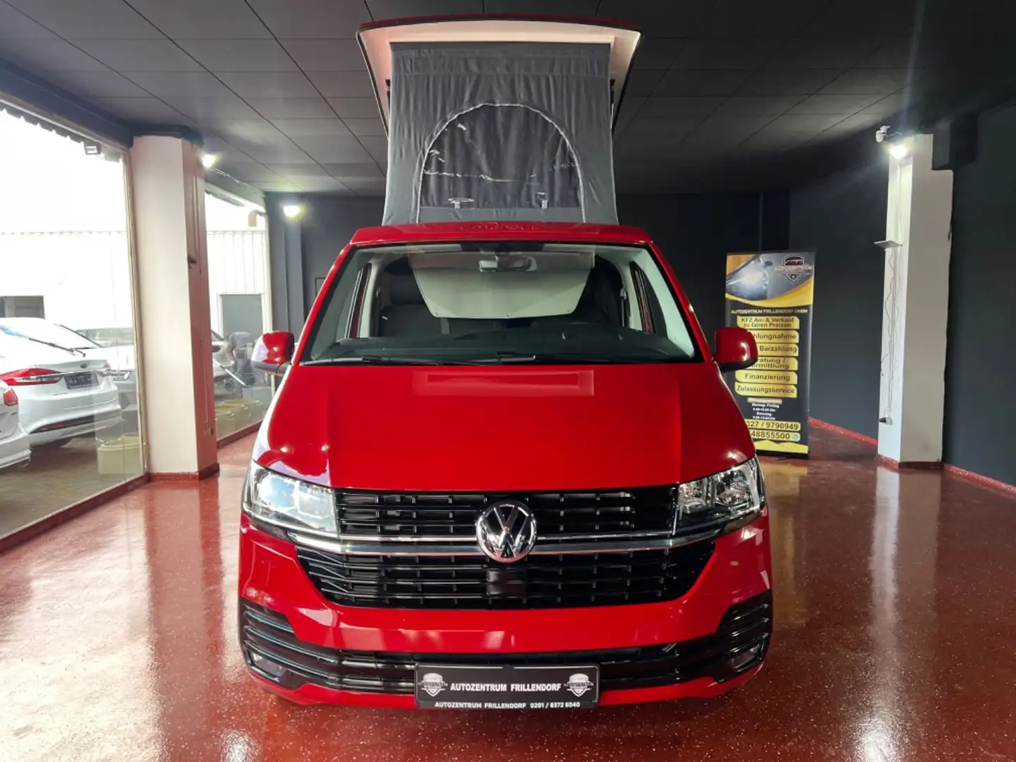 Volkswagen T6 California T6.1 California CAMPER/LANG/7 SITZER/SH/SOLAR! Rot - 2