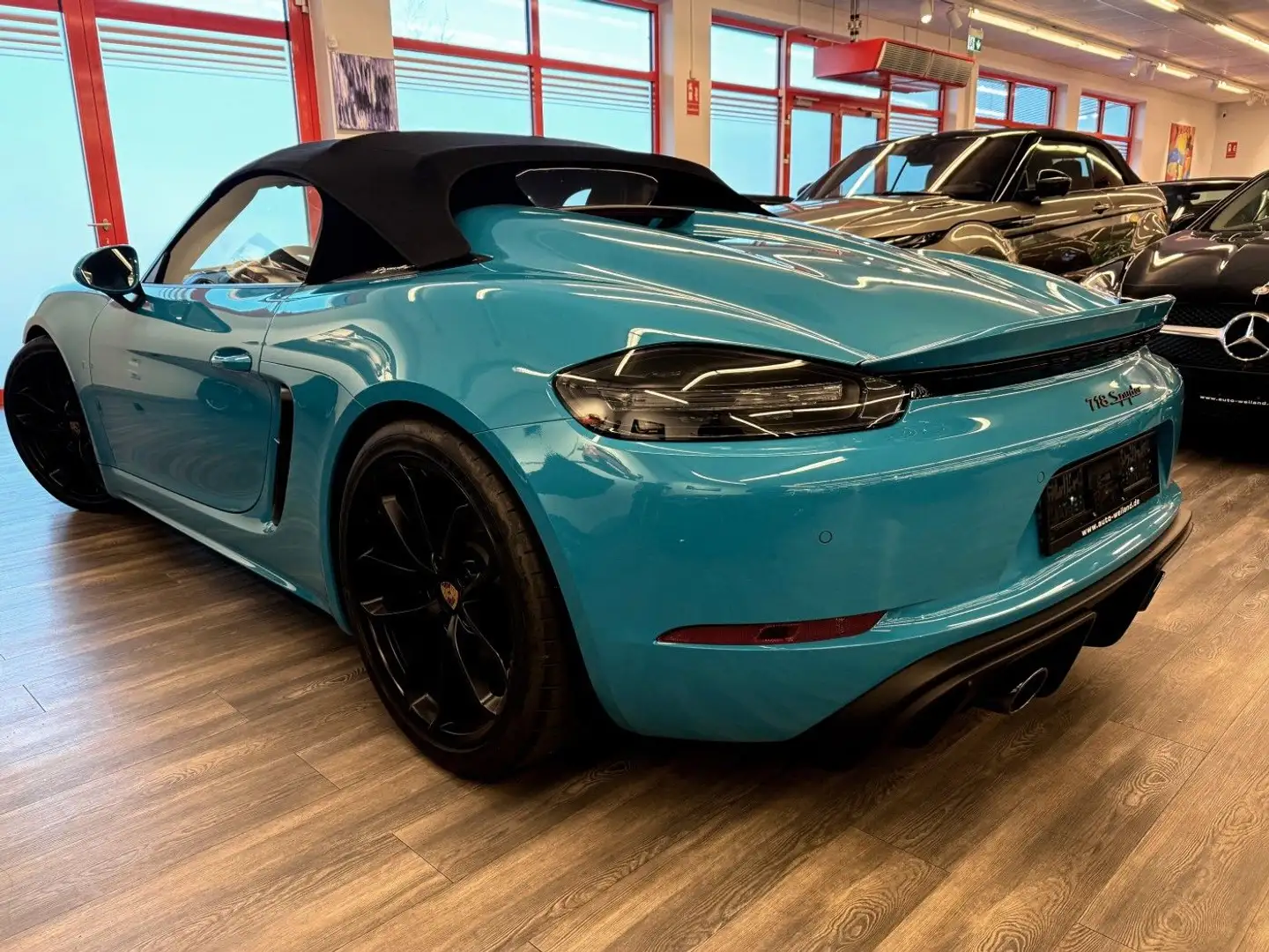 Porsche Boxster 718 Spyder 1.Hand Sportsitze Miami Blau Bleu - 2