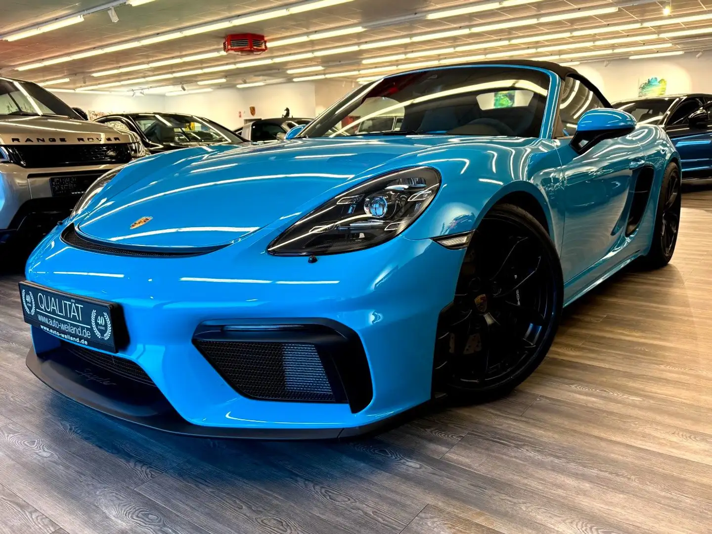 Porsche Boxster 718 Spyder 1.Hand Sportsitze Miami Blau Bleu - 1
