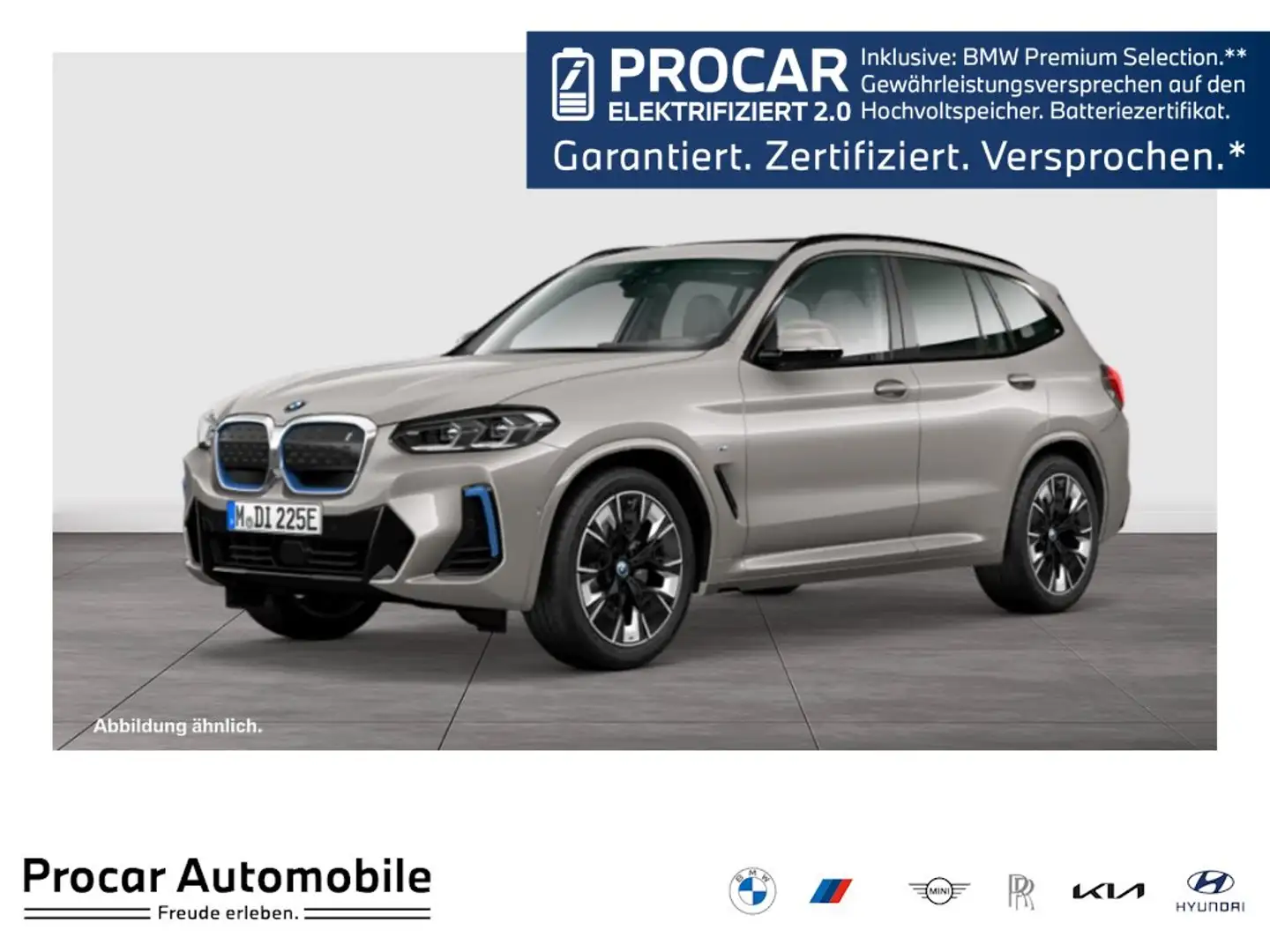 BMW iX3 IMPRESSIVE+PANO+HuD+H/K+DA PROF+360° Braun - 1