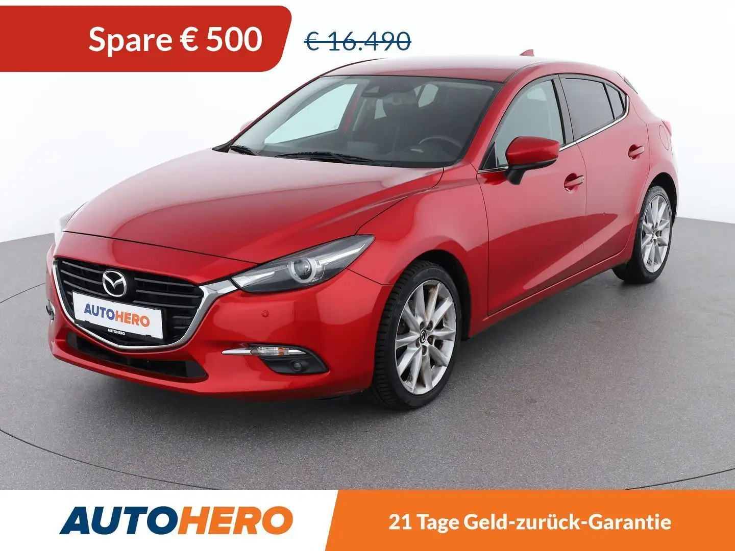Mazda 3 2.0 Revolution *HUD*CAM*NAVI*TOT*SHZ*BOSE* Rot - 1