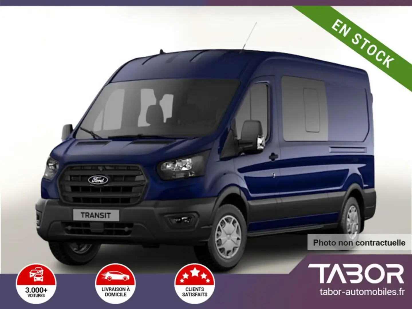 Ford Transit 350 DCiV 2.0 TDCi 130 L3H2 Trend Bleu - 1