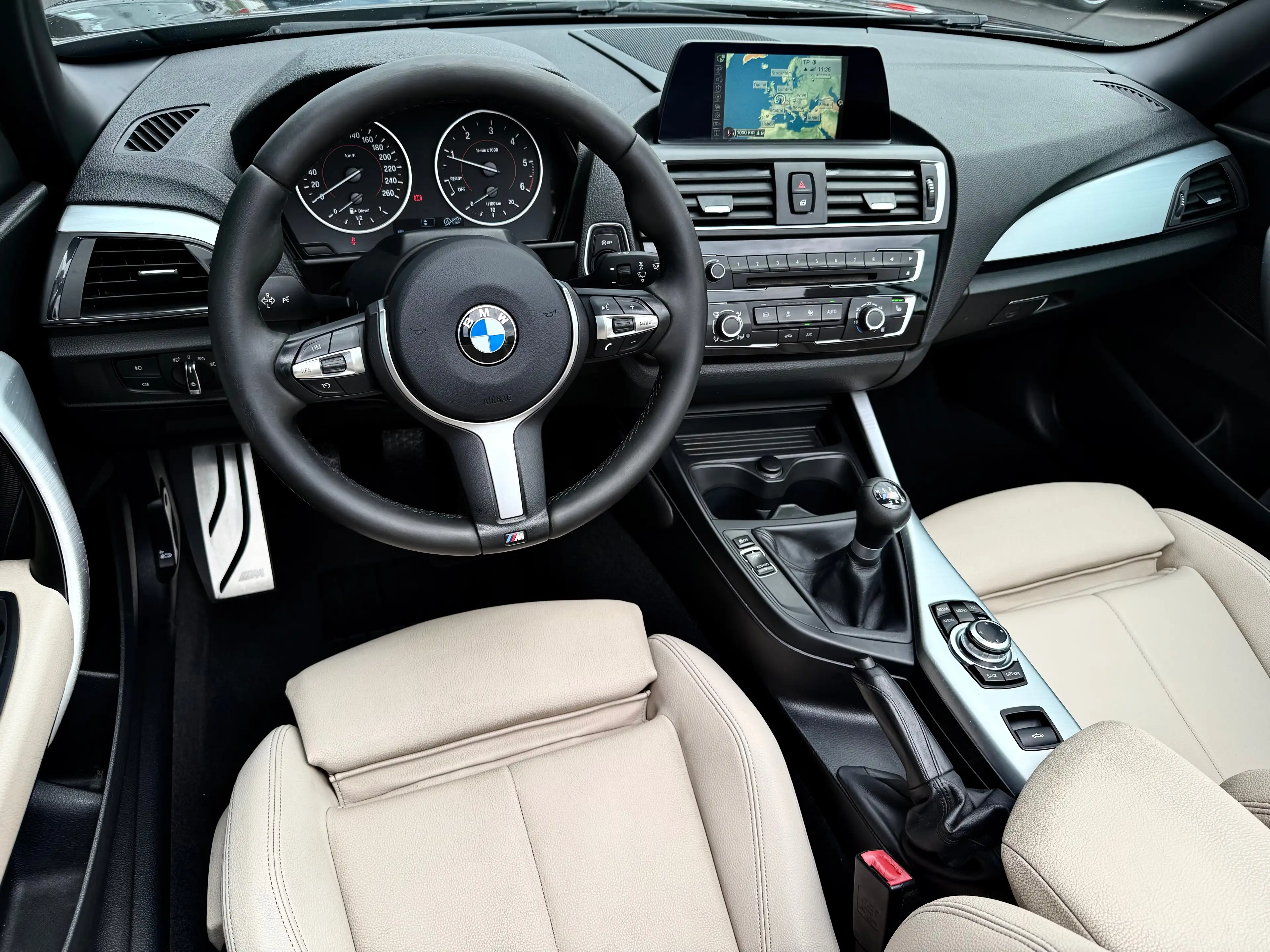 BMW 220 218d 150CV CABRIO PACK M" NAVI CUiR LED Bi-XENON JA17"++ — photo 10
