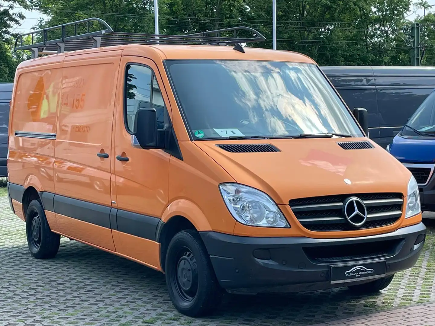 Mercedes-Benz Sprinter 213 CDI/LANG/KLIMA/Temp./1.H/AHK/TOP Orange - 2