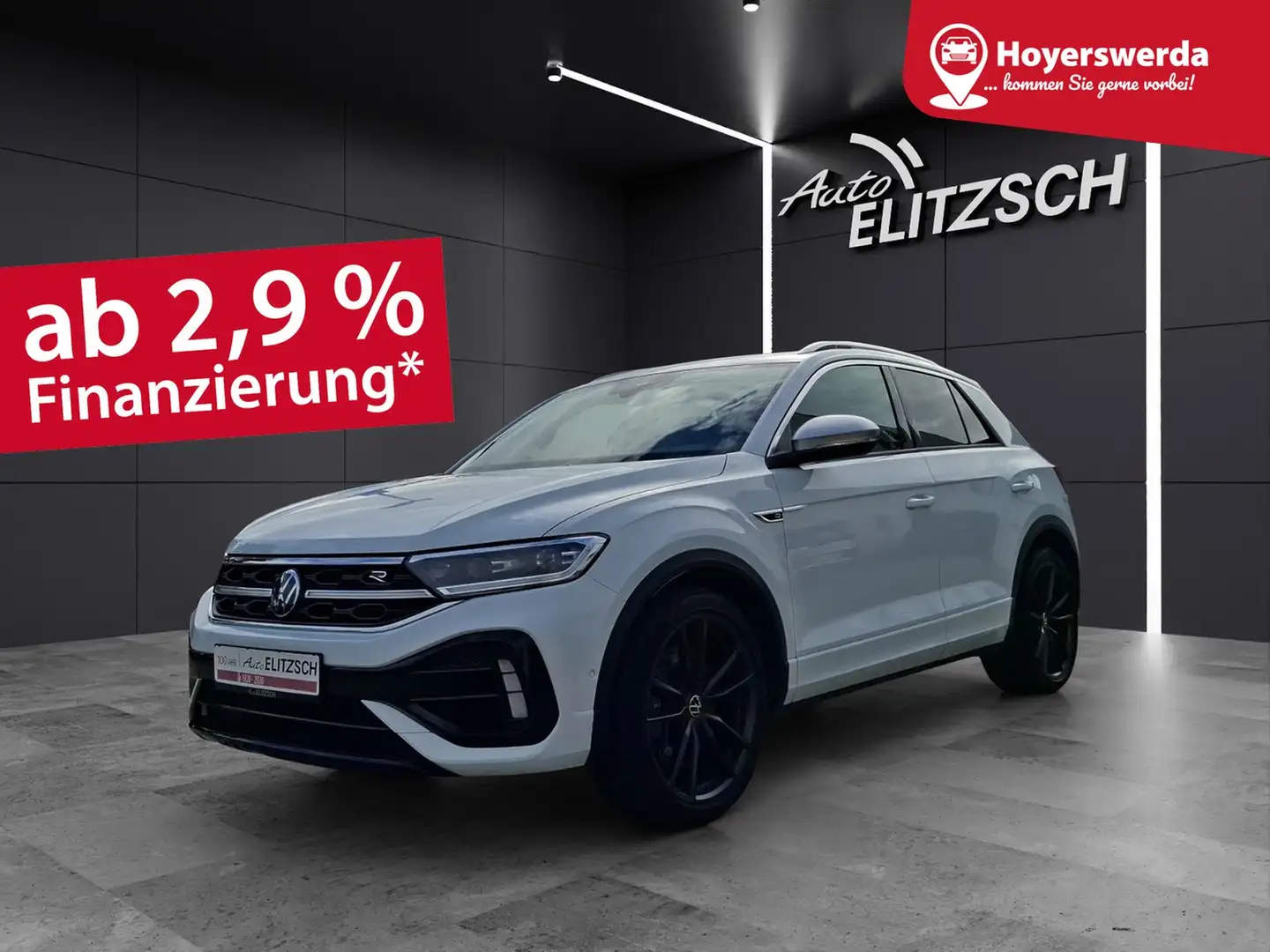 Volkswagen T-Roc R 4M Matrix Navi Akrapovic Pano AID ACC RFK 19" Weiß - 1