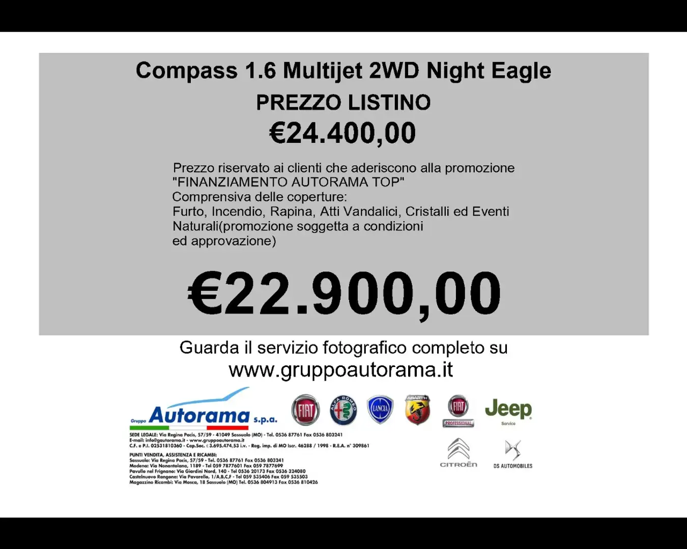 Jeep Compass 1.6 Multijet II 2WD Night Eagle Negro - 2