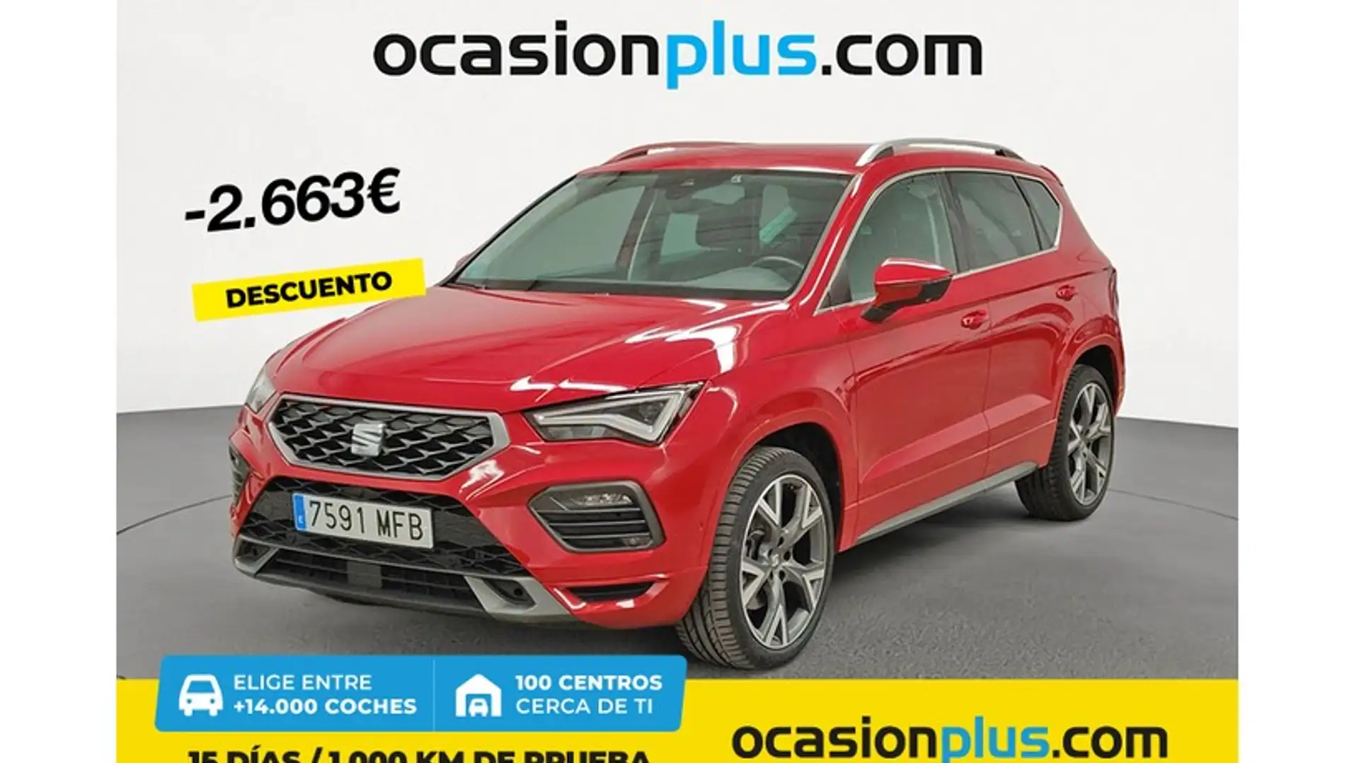 SEAT Ateca 1.5 EcoTSI S&S FR DSG Rojo - 1