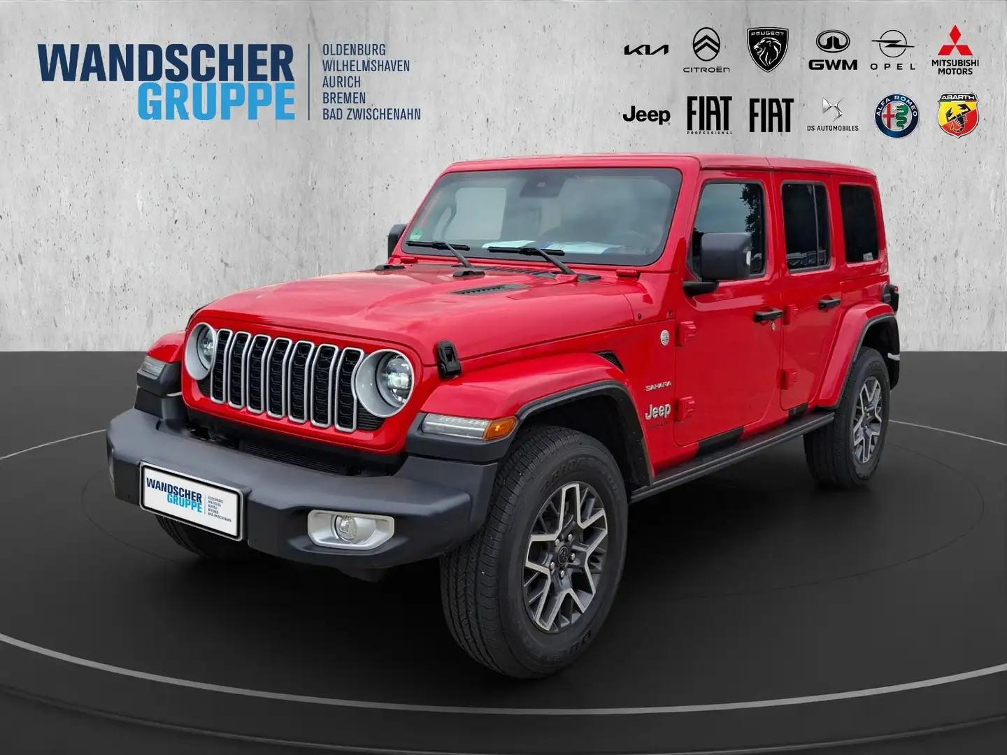 Jeep Wrangler 2.0 T-GDI Unlimited Sahara (2023- ) Rot - 1