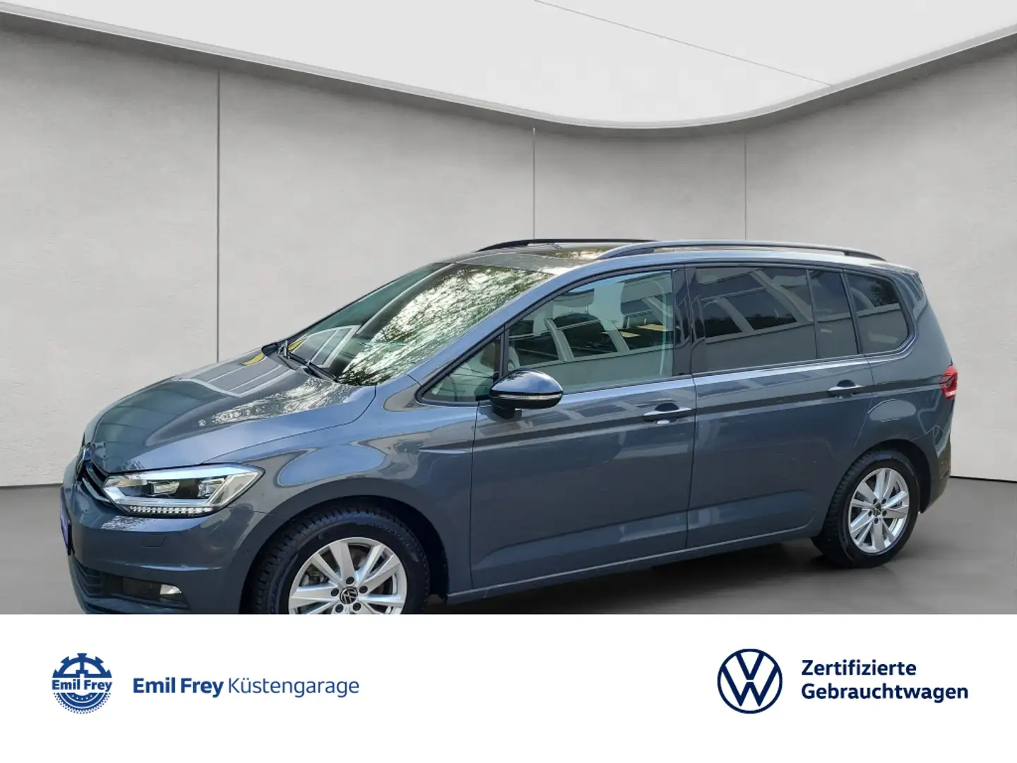Volkswagen Touran Highline 1.5 TSI DSG 7-Sitz. AHK/Navi/Pan Grau - 1