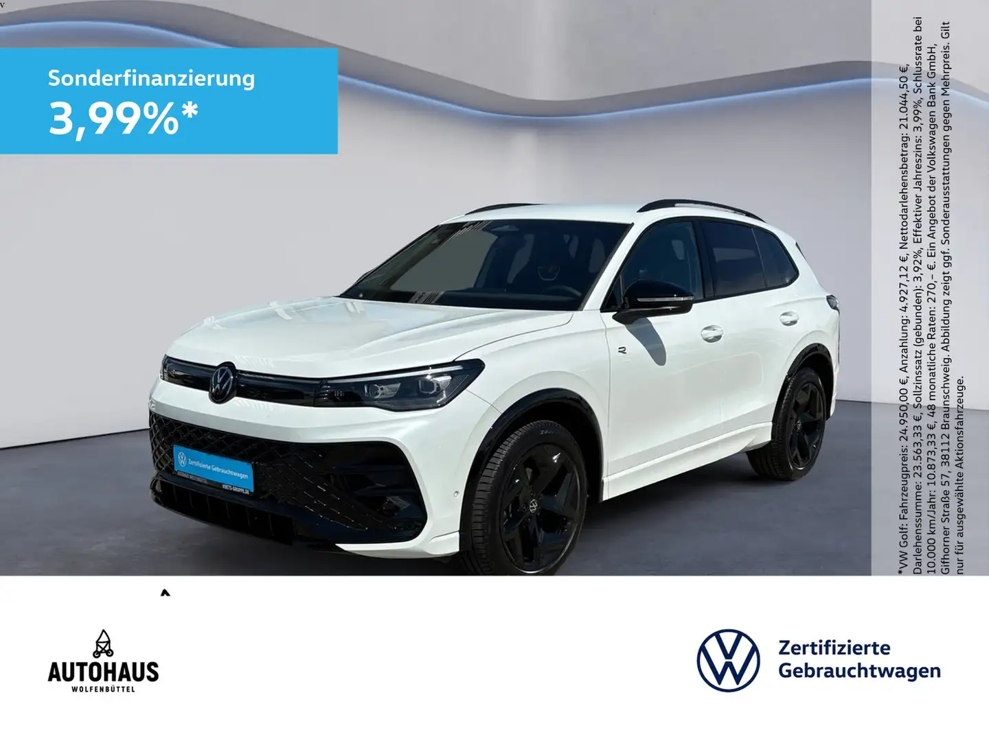 Volkswagen Tiguan R-Line Black 1.5 eTSI DSG H&K STANDH Blanc - 1