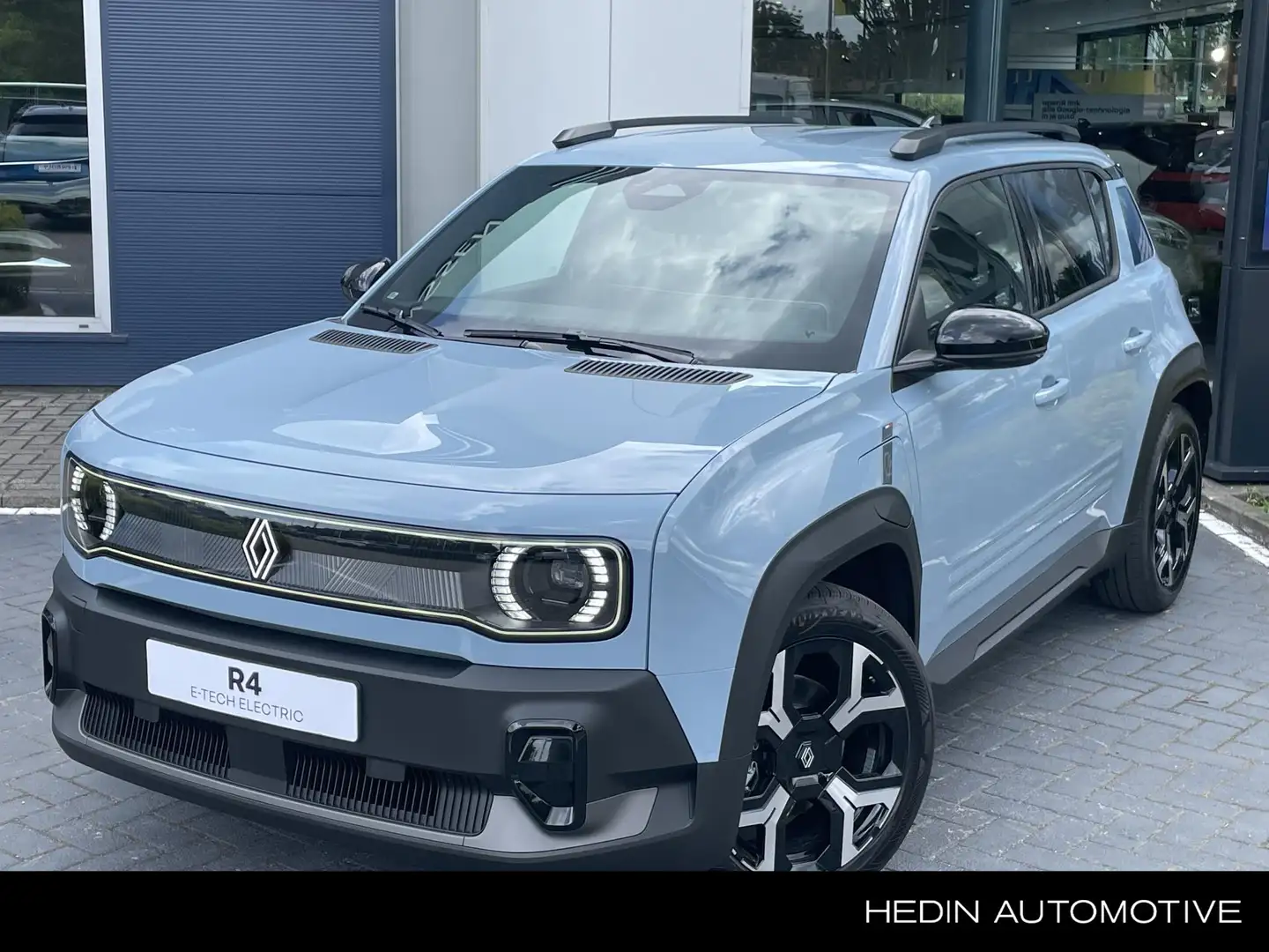 Renault R 4 comfort range techno 52 kWh | pack winter premium Blauw - 1
