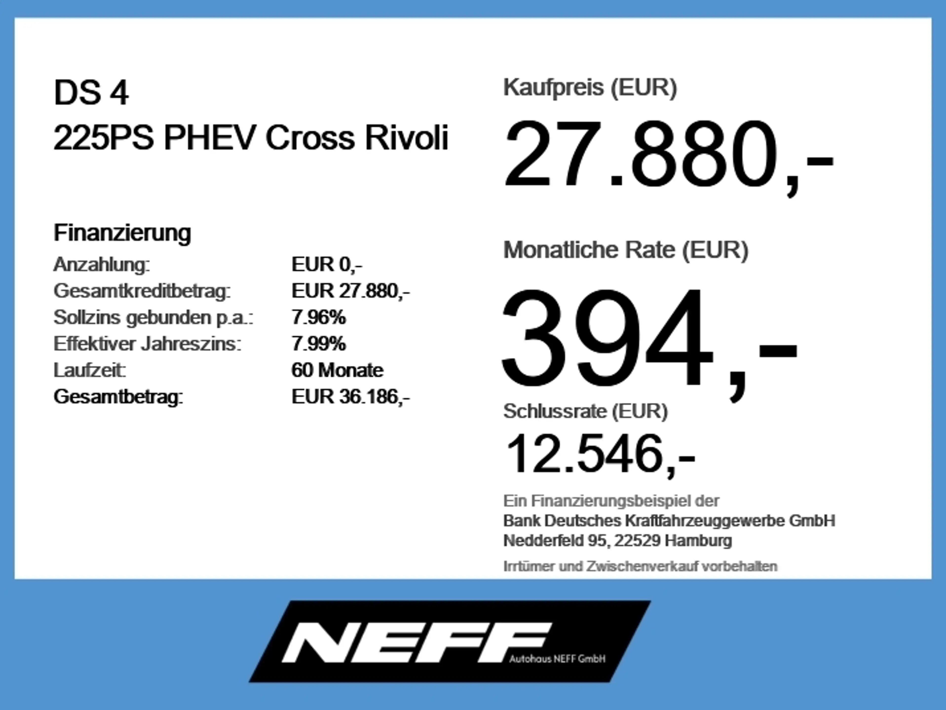 DS Automobiles DS 4 225PS PHEV Cross Rivoli Schiebedach+ACC — photo 6