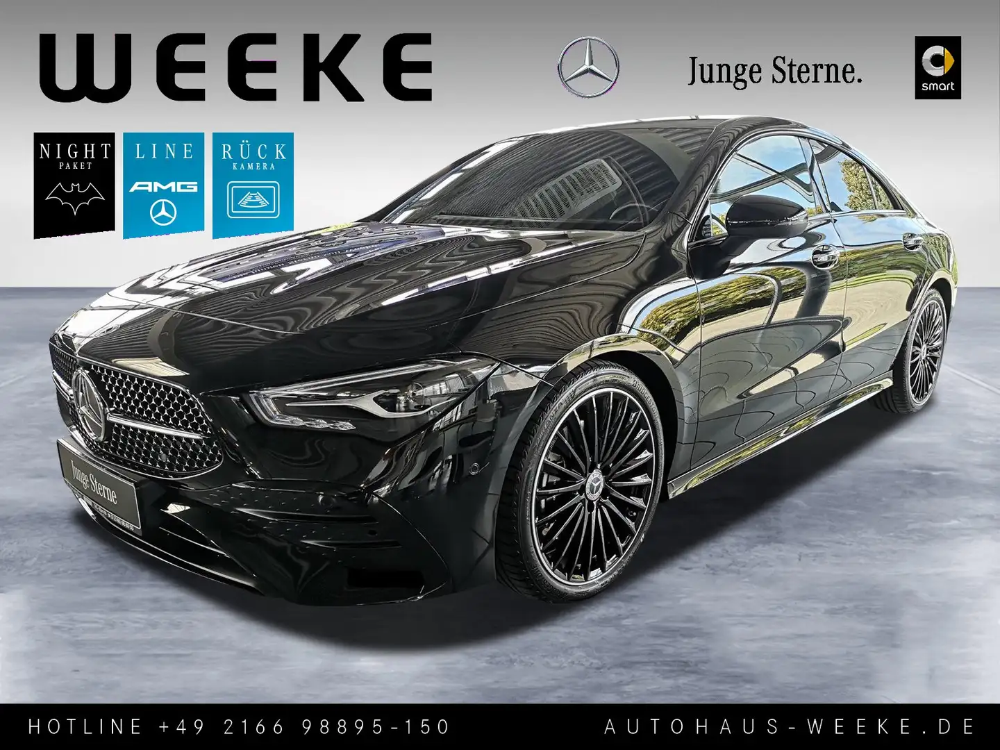 Mercedes-Benz CLA 200 Coupé AMG+NIGHT+WINTER+SMARTPHONE-INTEG Noir - 1