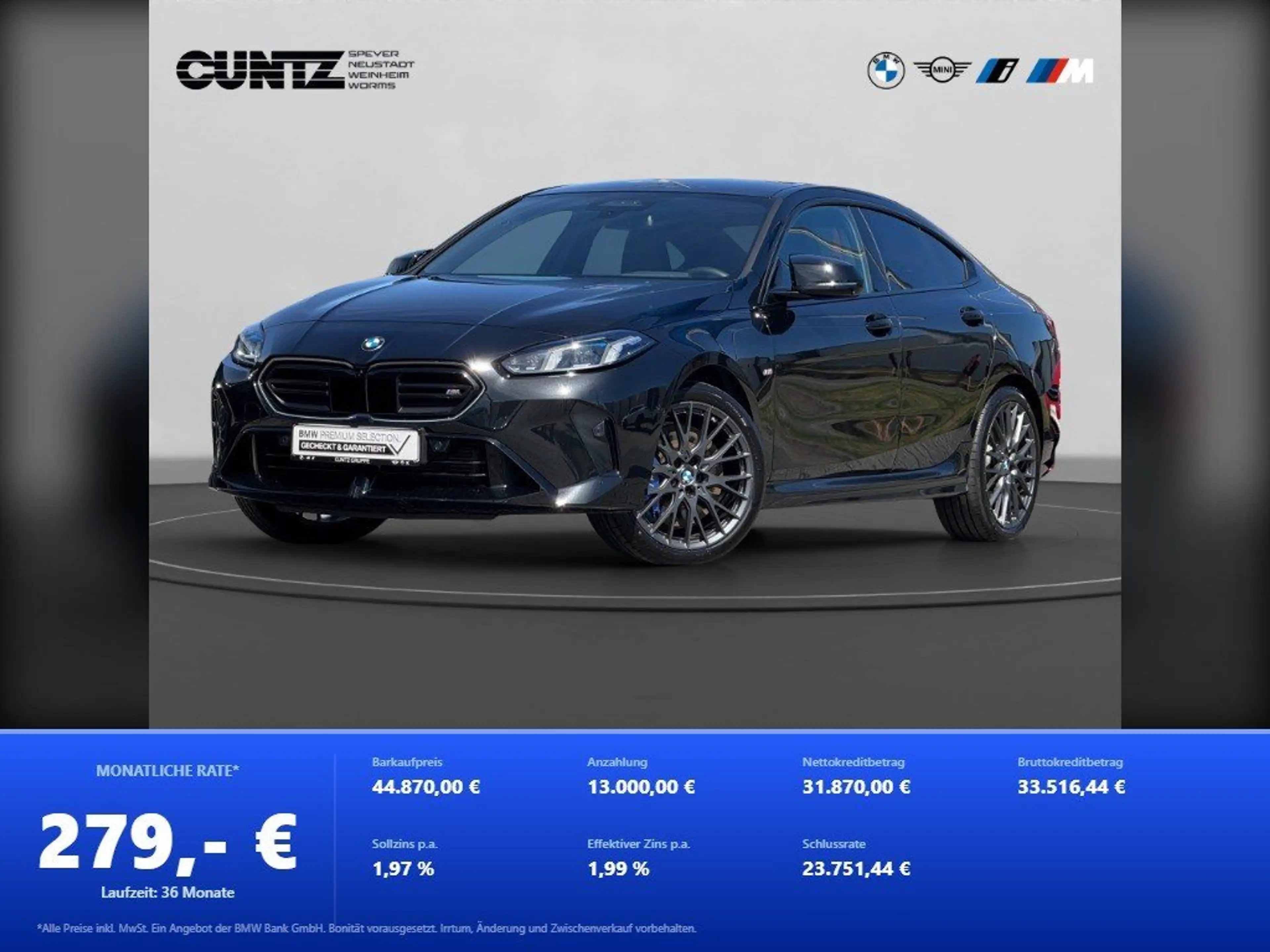 BMW 235 M235 xDrive Gran Coupé 1.000,- Zubehör Gutschein Z