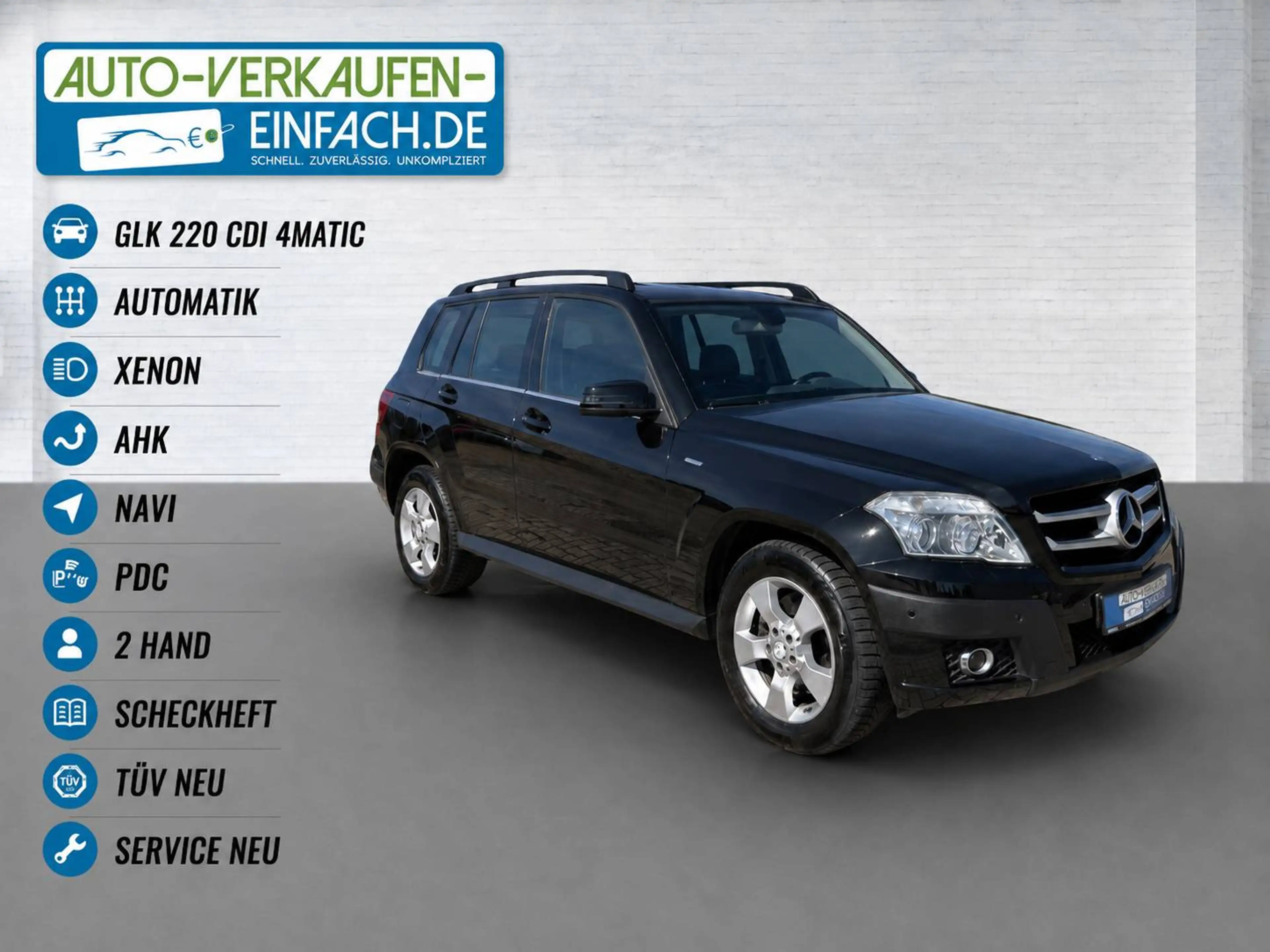 Mercedes-Benz GLK 220 GLK 220 CDI 4Matic,AHK,Xenon,Navi,PDC,TÜV,Serv