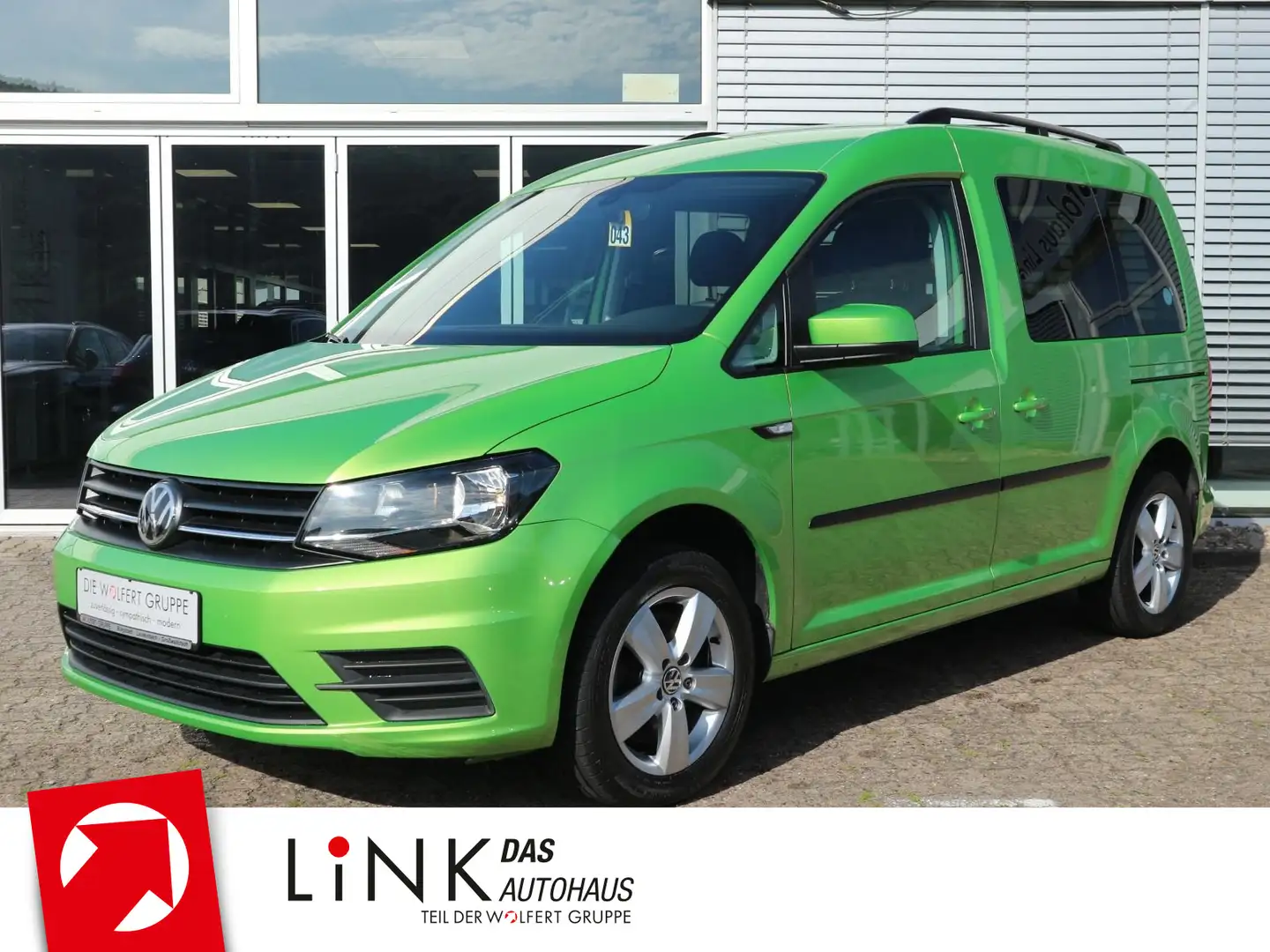 Volkswagen Caddy Trendline 1.4 TSI AHK KLIMA PDC TEMPOMAT Grün - 1